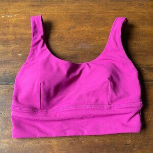 Lululemon Magenta Sports Bra Size 4 Lightweight Comfortable